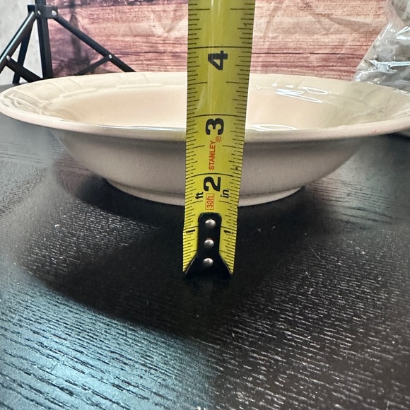 Longaberger WOVEN TRADITIONS IVORY 40 oz 12" Pasta Serving Bowl Vegetable - Picture 4 of 4